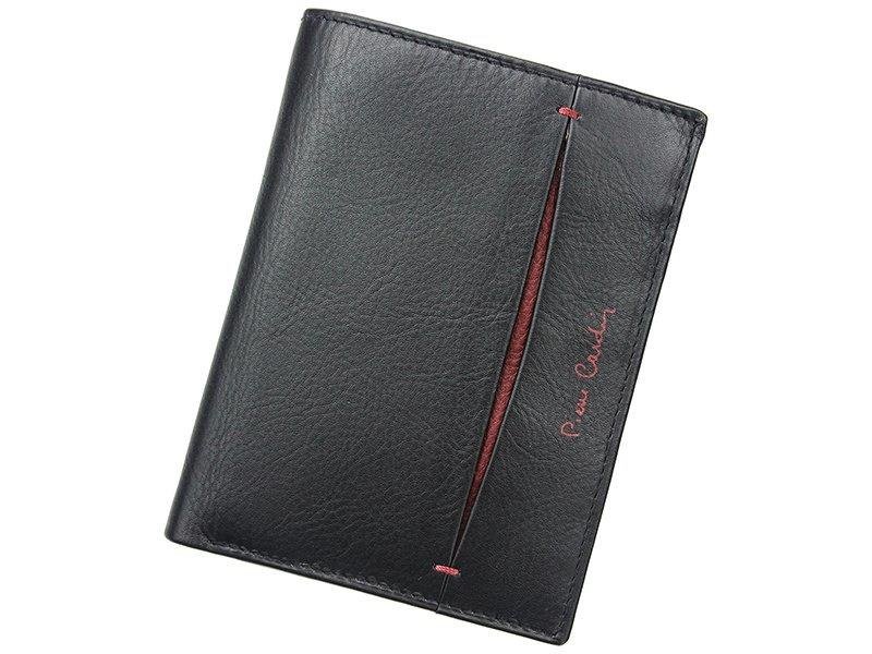 Portfel Męski Skórzany Pierre Cardin Tilak07 331 Czarny / Bordowy