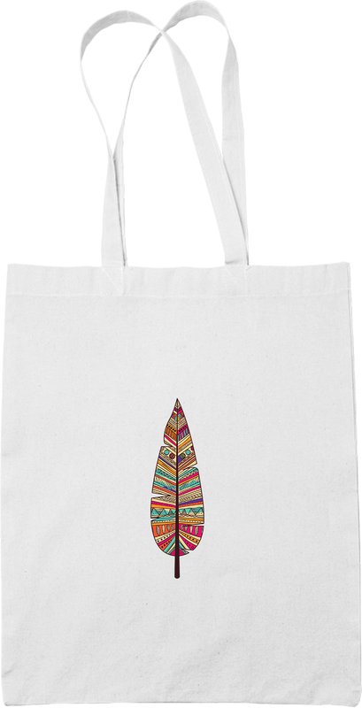 Torba Biała Pióro Boho Piórko 1