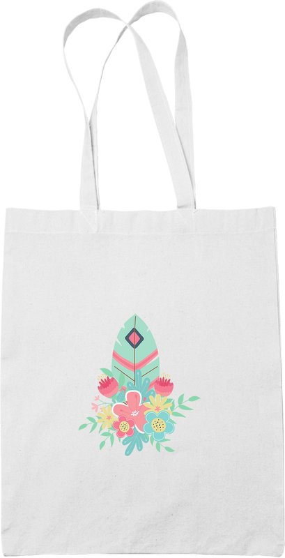 Torba Biała Pióro Boho Piórko 3