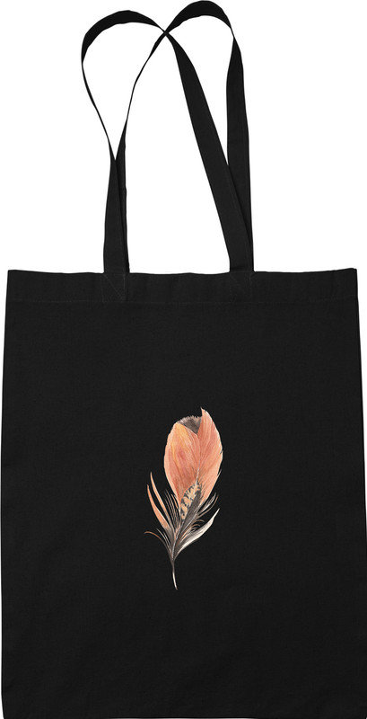 Torba Czarna Pióro Boho Piórko 2