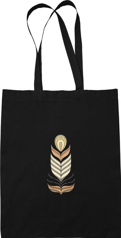Torba Czarna Pióro Boho Piórko 4