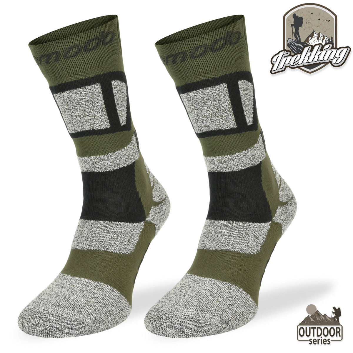 Comodo, Skarpety Trekkingowe, Stt Drytex, Khaki, rozmiar 43–46