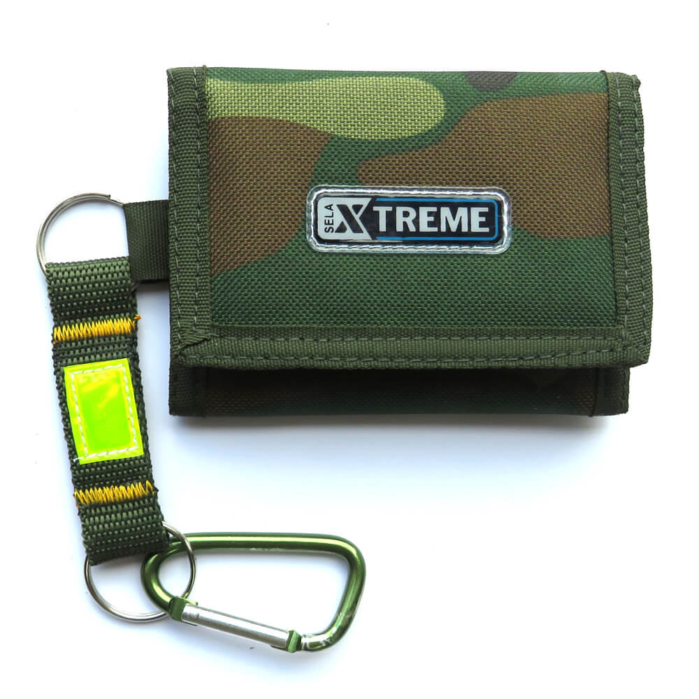 Portfel Z Karabińczykiem Męski Młodzieżowy Xtreme, Moro Zielony