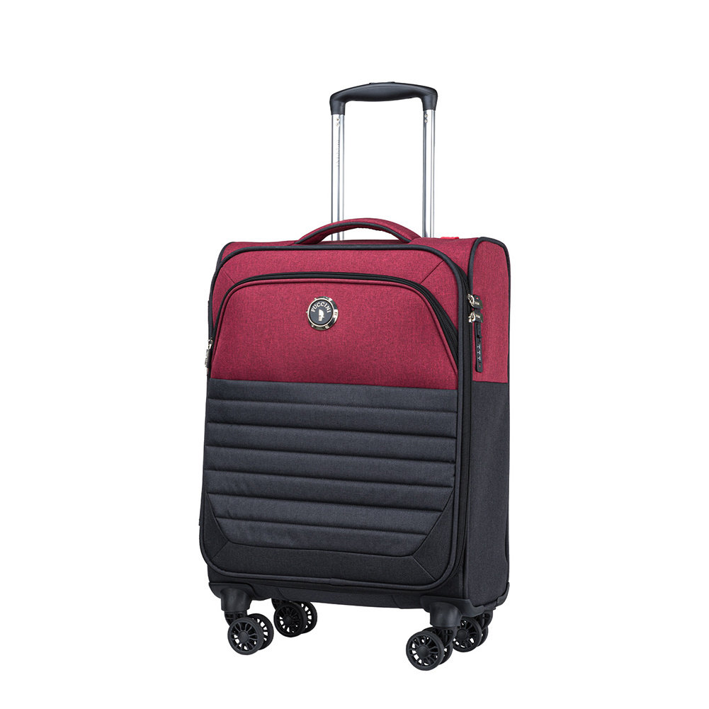 Mała Kabinowa Walizka Puccini Malmo Em50710C 3 Czerwono Czarna