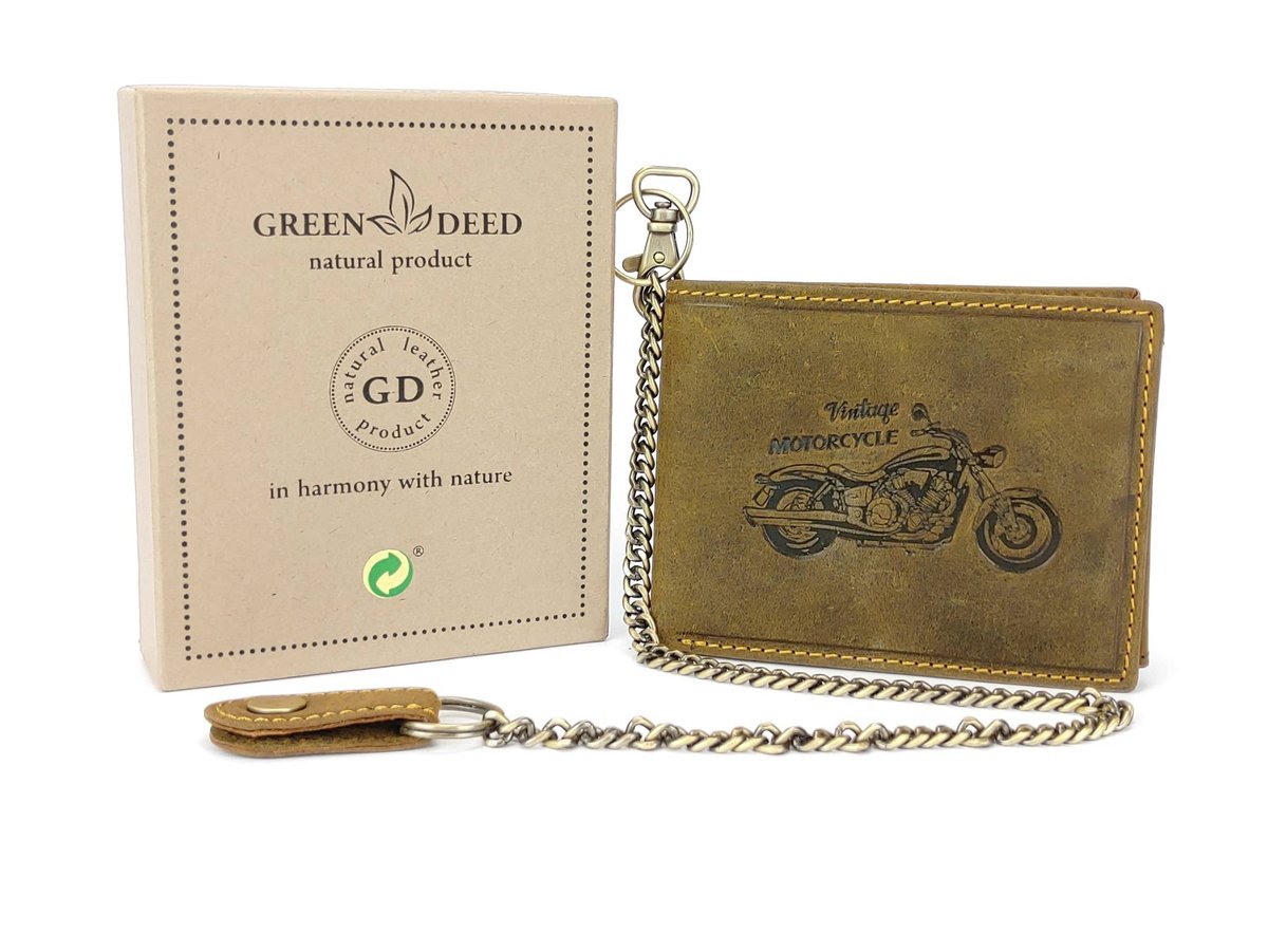 Elegancki Portfel Skórzany Męski - Chopper - Rfid