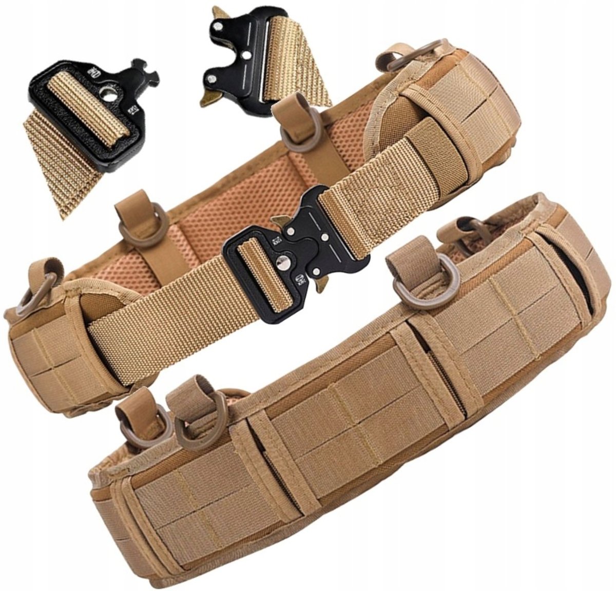 Pas Militarny Taktyczny Bojowy 2W1 Wojskowy Molle