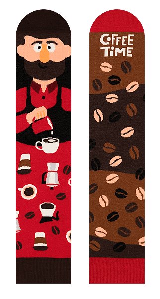 Zabawne Skarpetki Z Kawą - Paulo Coffeelho - 40-43