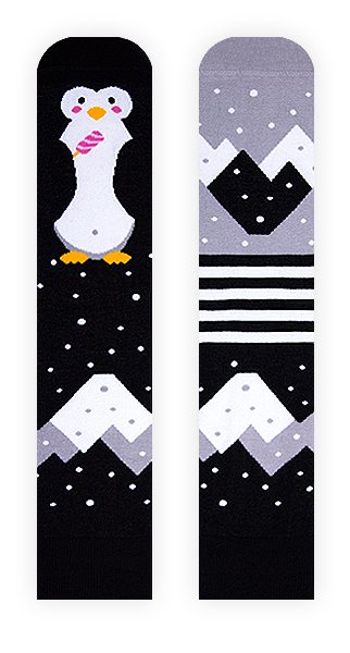 Świąteczne Skarpetki W Pingwiny - Penguin On Ice - 40-43