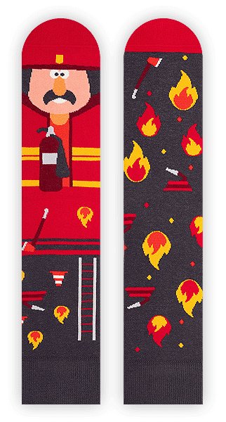 Zabawne Skarpetki Dla Strażaka - Forrest Mcburney - 36-39