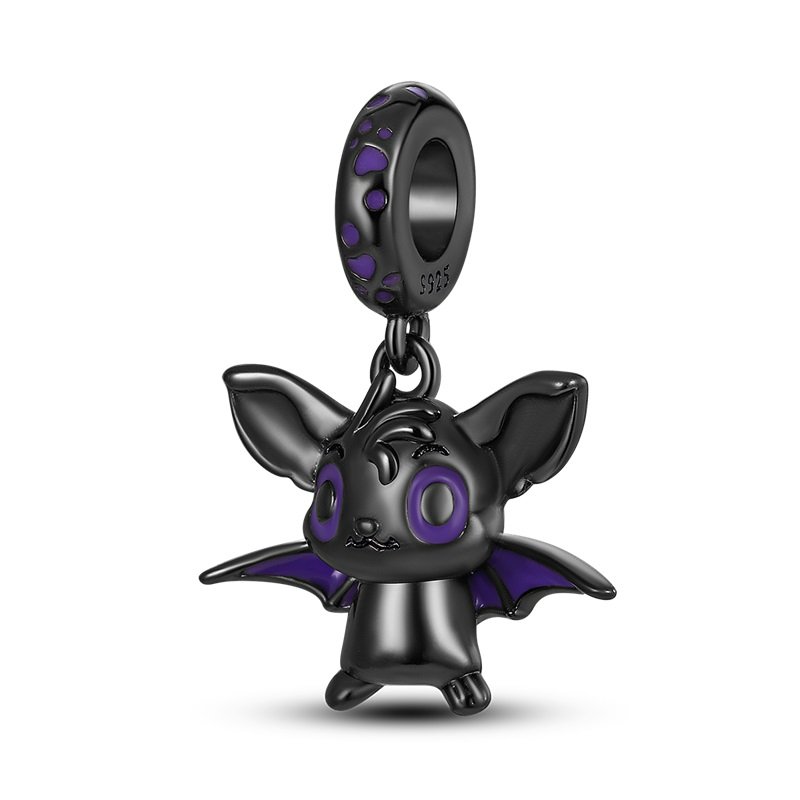 Zawieszka Srebro 925 Charms Koralik Do Pandora Nietoperz