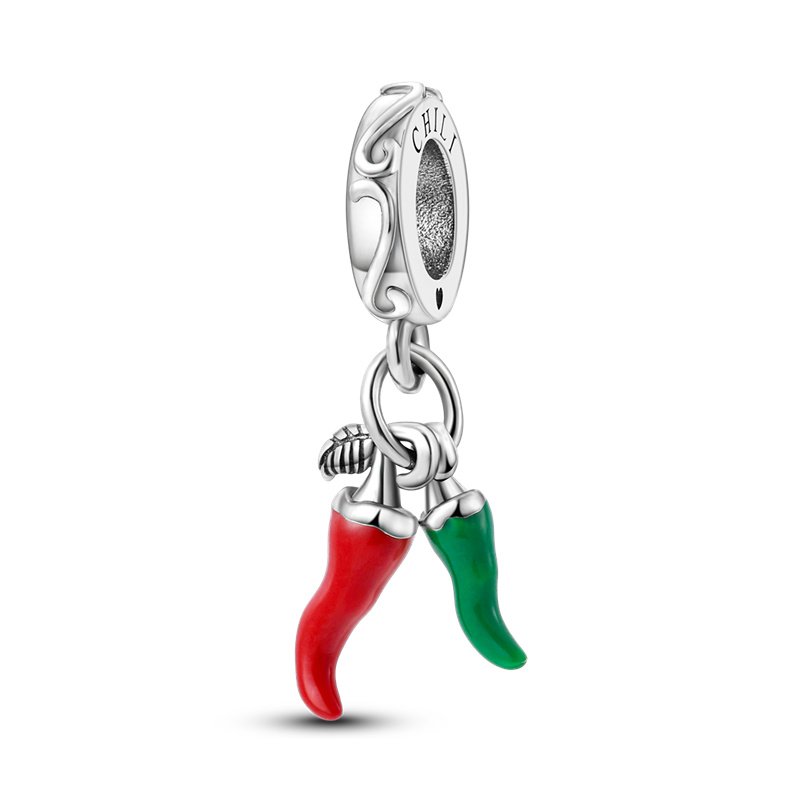 Zawieszka Charms SREBRO 925 Koralik do PANDORA Papryczka Chili