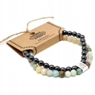 Magnetyczna Bransoletka z Kamieniami - Amazonit