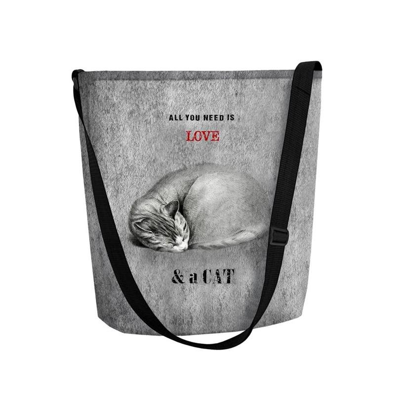 Torba listonoszka Funky Sleeping Cat