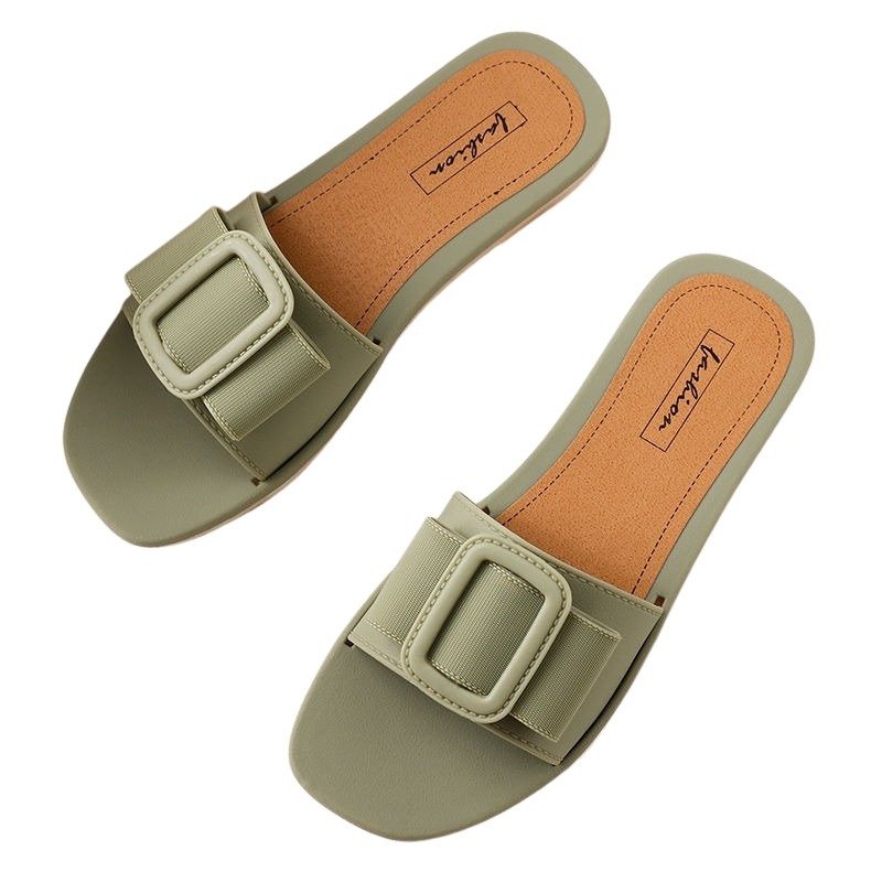 Klapki Kapcie Basenowe Ogrodowe Domowe Damskie Cevoli Ze Sprzączką Zielone 36/37