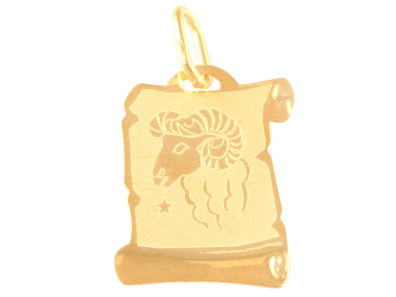 Złota Zawieszka 585 Papirus Baran 0,5G