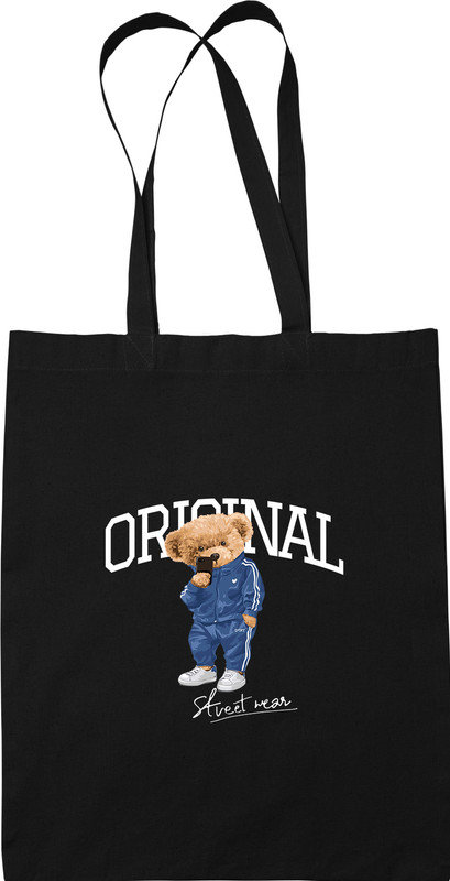 Torba Miś Ralph Z Misiem 45 Modna Czarna