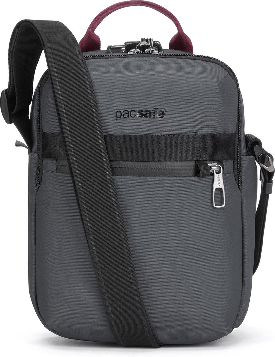 Torba Antykradzieżowa Na Ramię Pacsafe Metrosafe X Vertical Crossbody 6L Szara