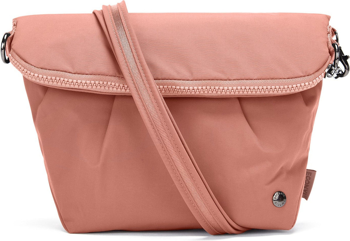 Torebka damska antykradzieżowa Pacsafe Citysafe CX Convertible Crossbody 5L Econyl Pink