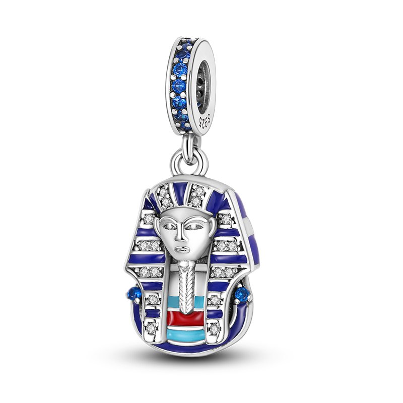 Zawieszka SREBRO 925 Charms koralik do PANDORA Maska Faraona Egipt Tutanchamon