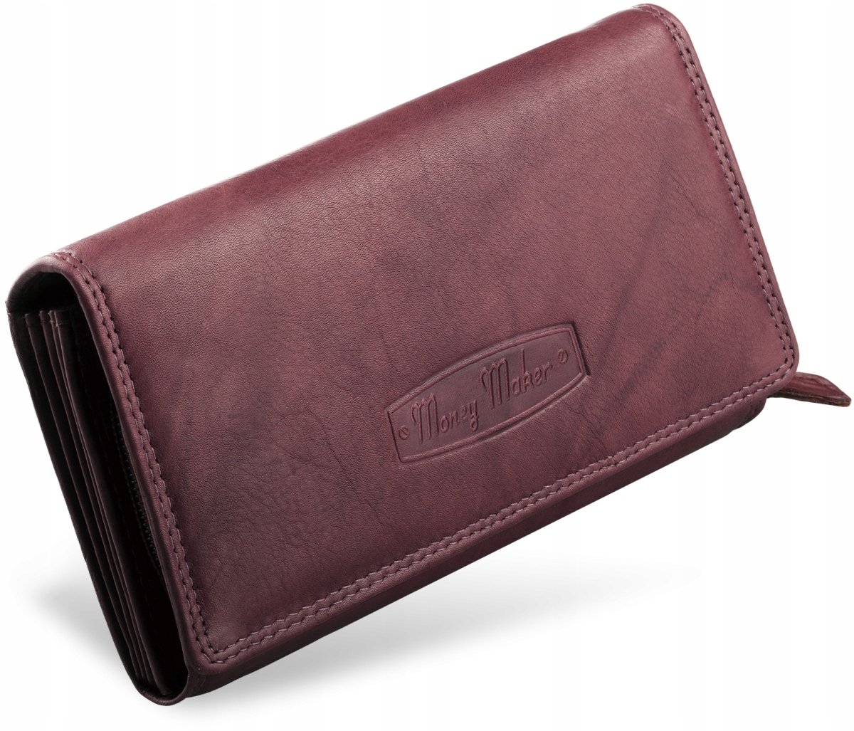 SKÓRZANY PORTFEL DAMSKI MIĘKKA PORTMONETKA ZAMEK