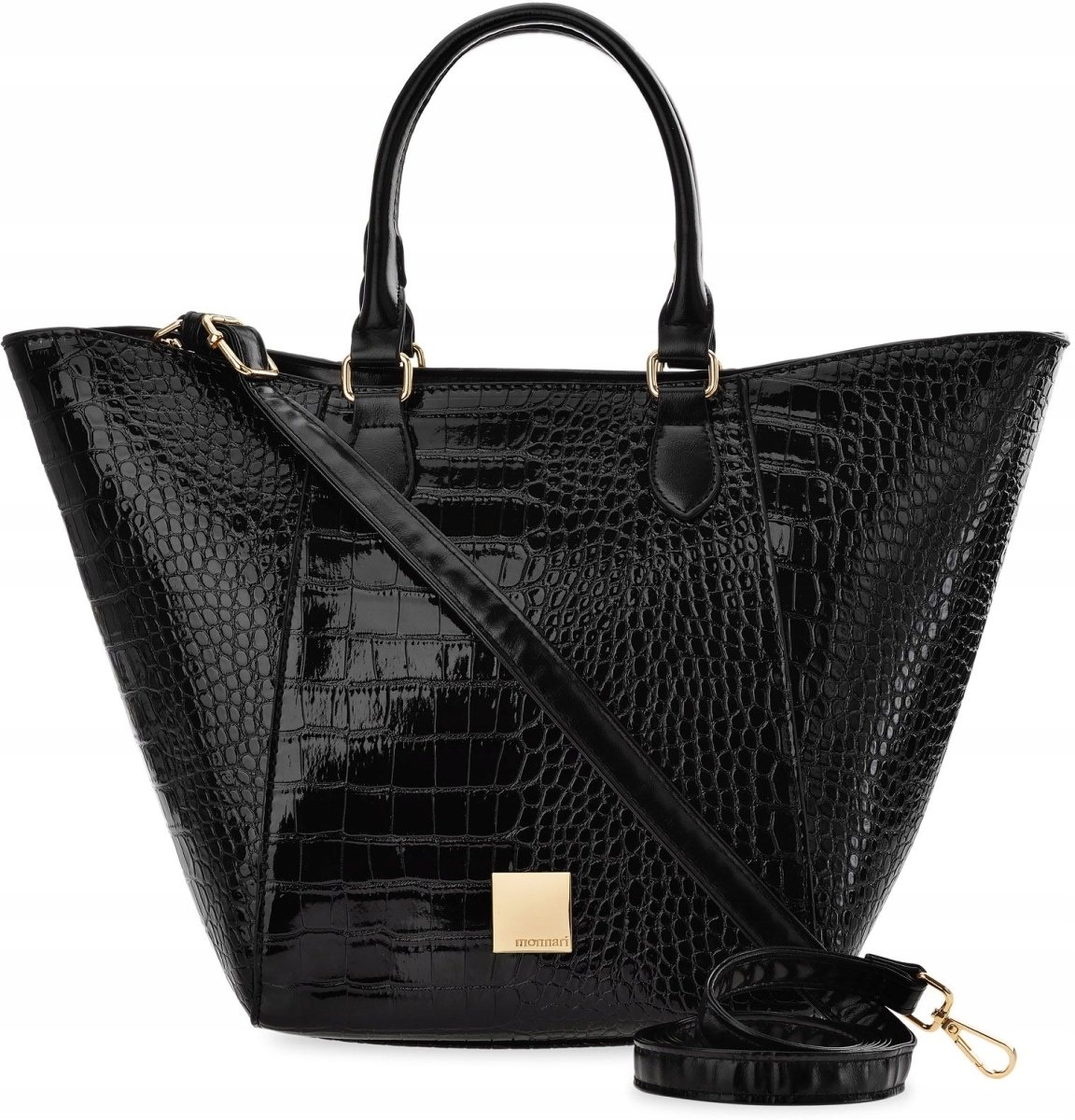Torebka monnari torba shopper duży kuferek lakier