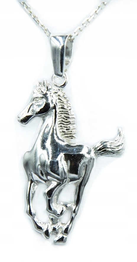 SREBRNA ZAWIESZKA KOŃ.Pr.925! KONIK SREBRNY