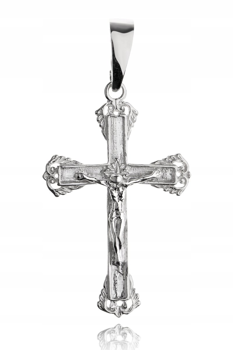 SREBRNY KRZYŻYK KRZYŻ Z JEZUSEM. PRÓBA 925!