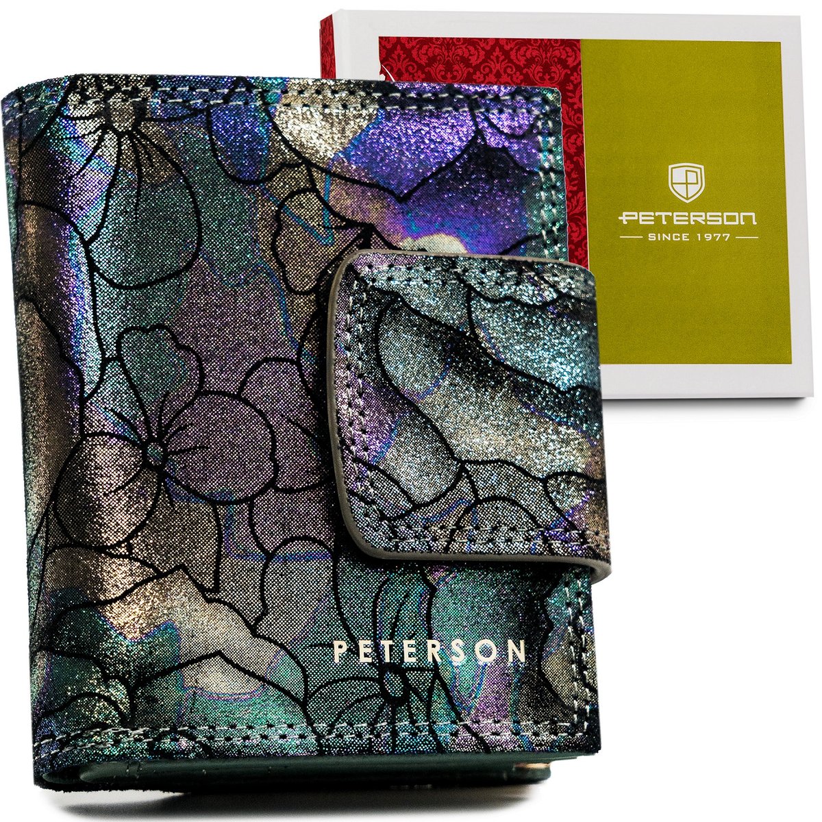 Portfel damski skórzany PTN 42329-MD GREEN