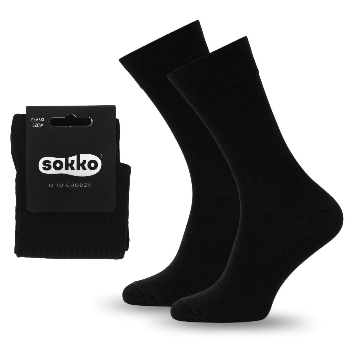 SOKKO SKARPETKI MĘSKIE DŁUGIE CZARNE BAMBUSOWE 42-44 - SM-S60-CZA-42-44