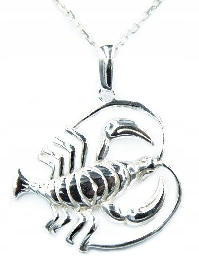 WISIOREK ZNAK ZODIAKU RAK SREBRNY.Pr.925!