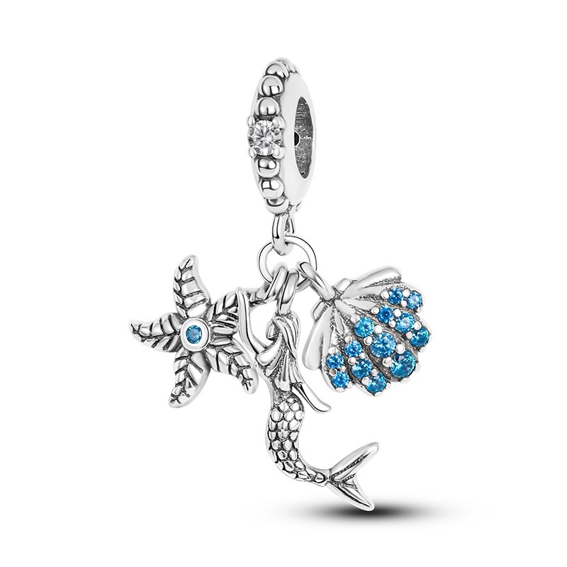 Zawieszka SREBRO 925 Charms koralik do PANDORA Syrena