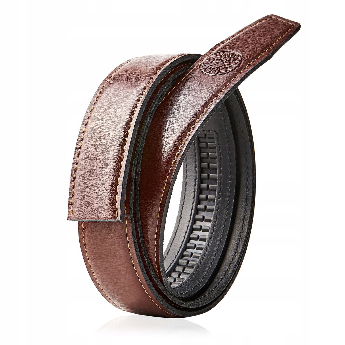 BETLEWSKI pasek skórzany do spodni bez klamry 110