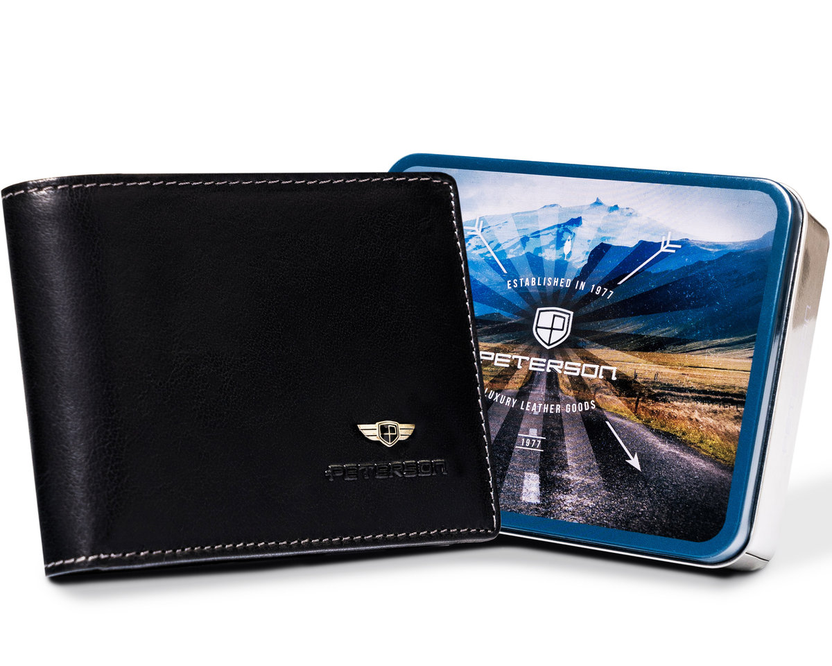 Portfel skórzany PTN WL-1012-COM-5082 Black