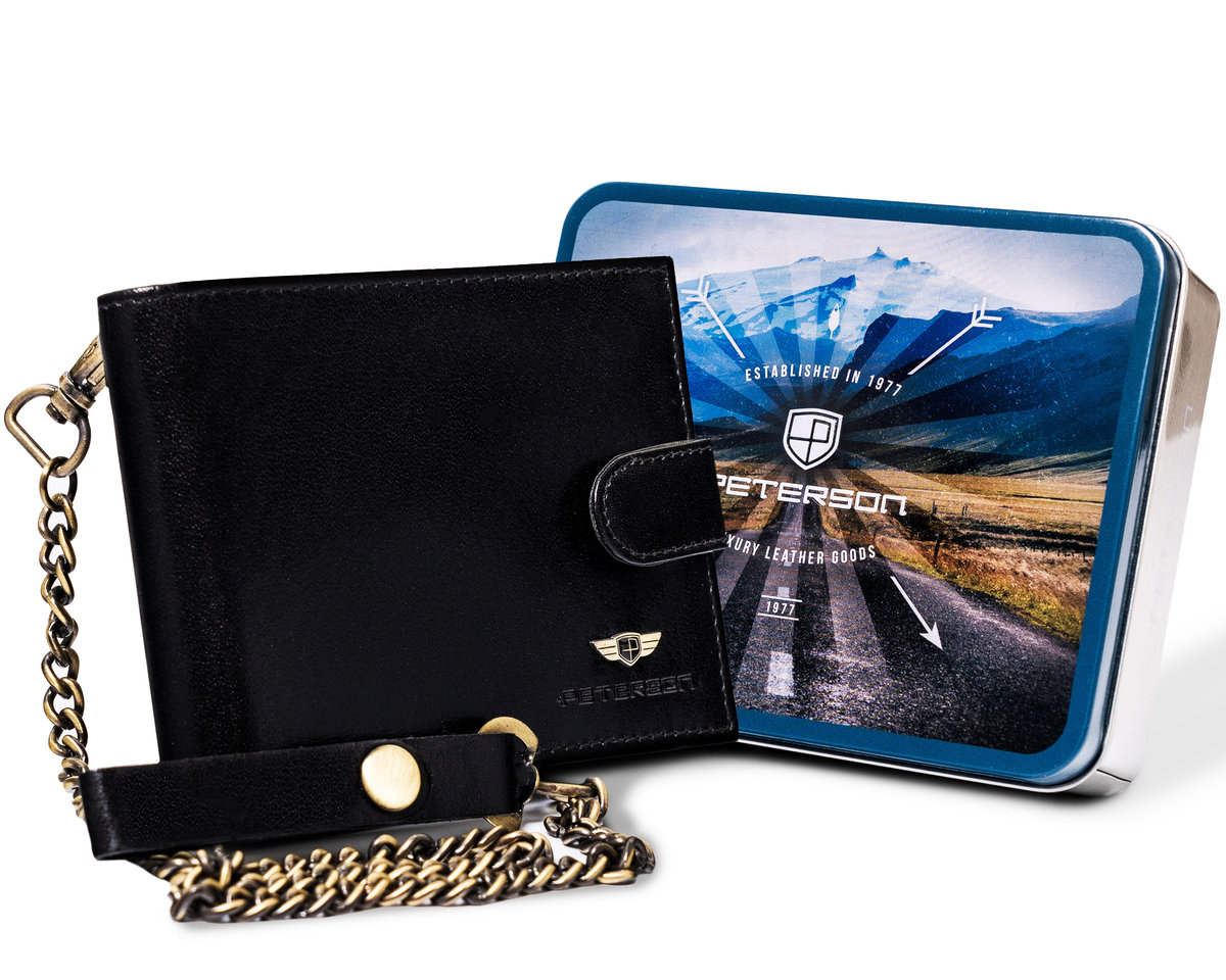Peterson portfel sk. PTN 304ZŁ-2-1-1-1398 Black
