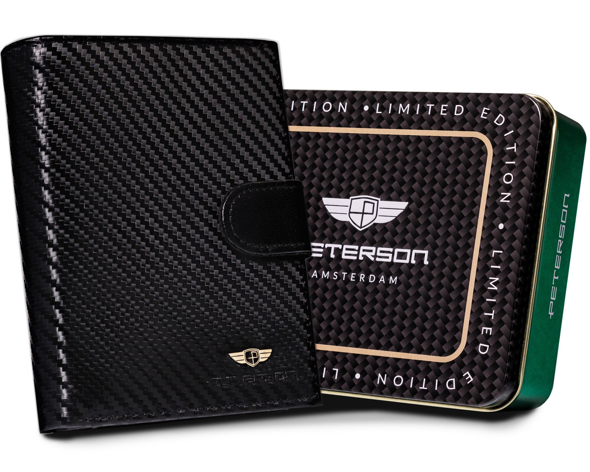 Portfel skórzany PTN 317Z-CA-6563 BLACK