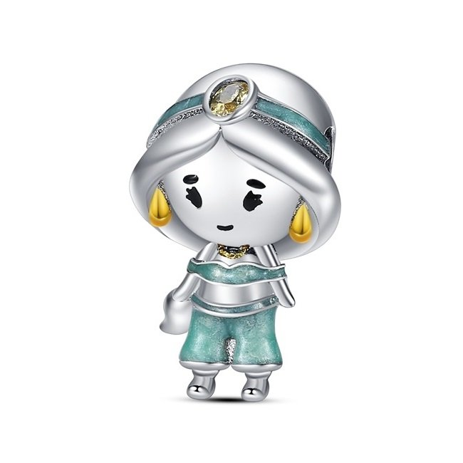 Zawieszka Charms Srebro 925 Koralik do Pandora Aladyn Księżniczka Jasmina