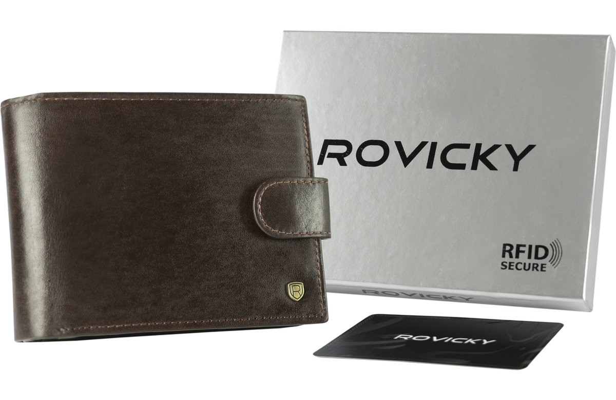 Portfel męski skórzany N61L-RVT-3203 D.Brown