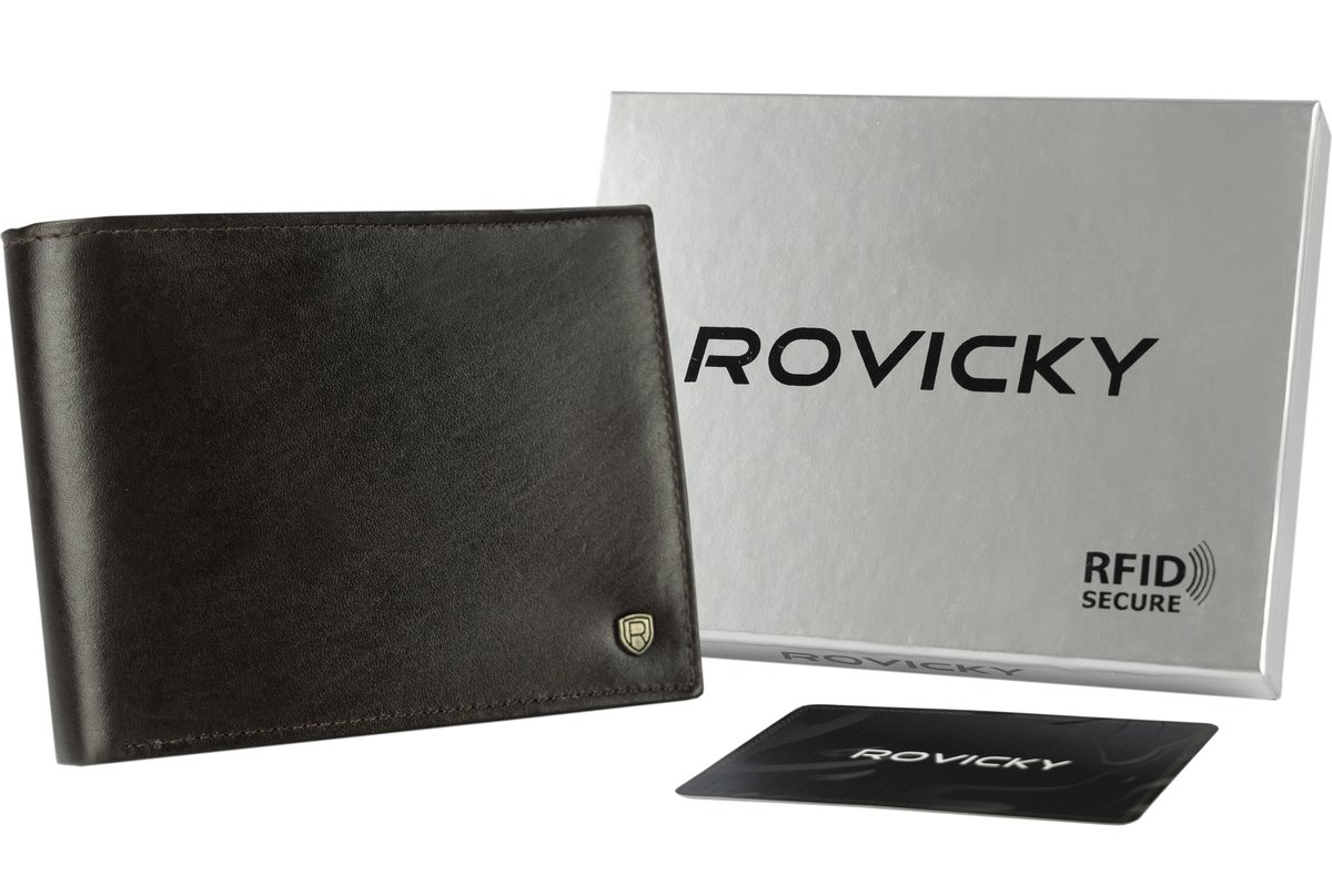 Portfel męski skórzany N61-RVT-3197 D.Brown