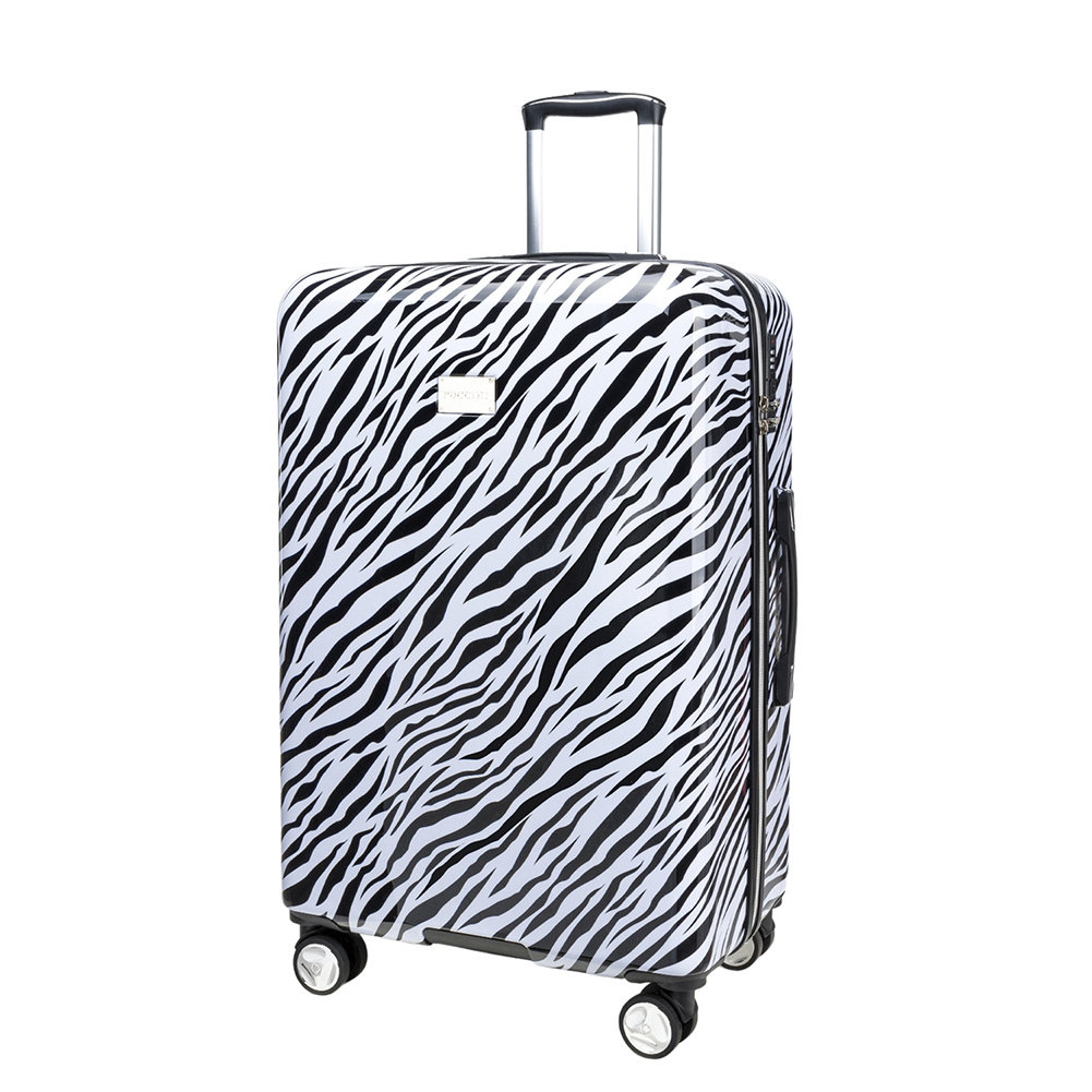 Duża walizka PUCCINI BEVERLY HILLS ABS015A 10 Zebra