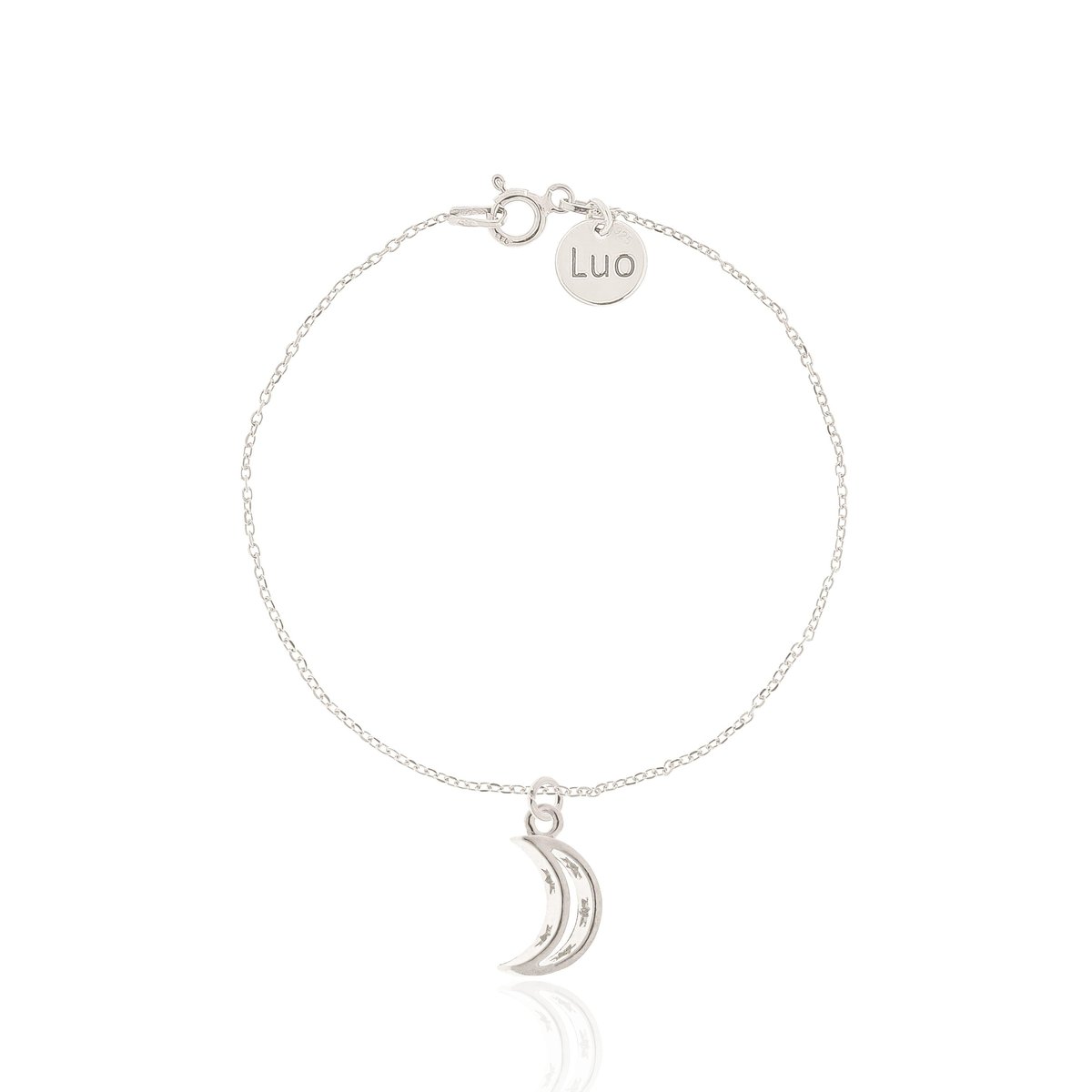 Bransoletka srebrna z księżycem