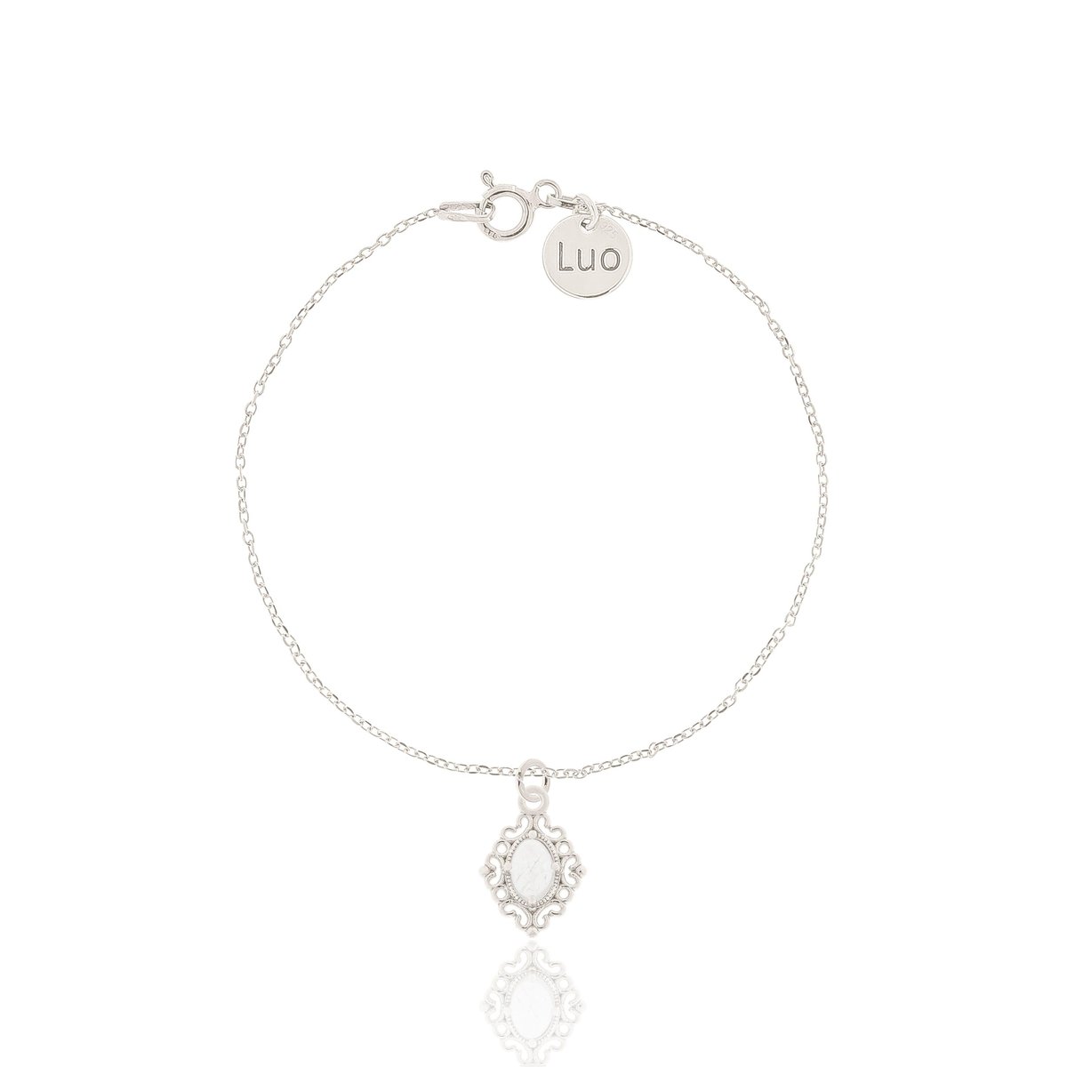 Bransoletka srebrna z kwarcem różowym