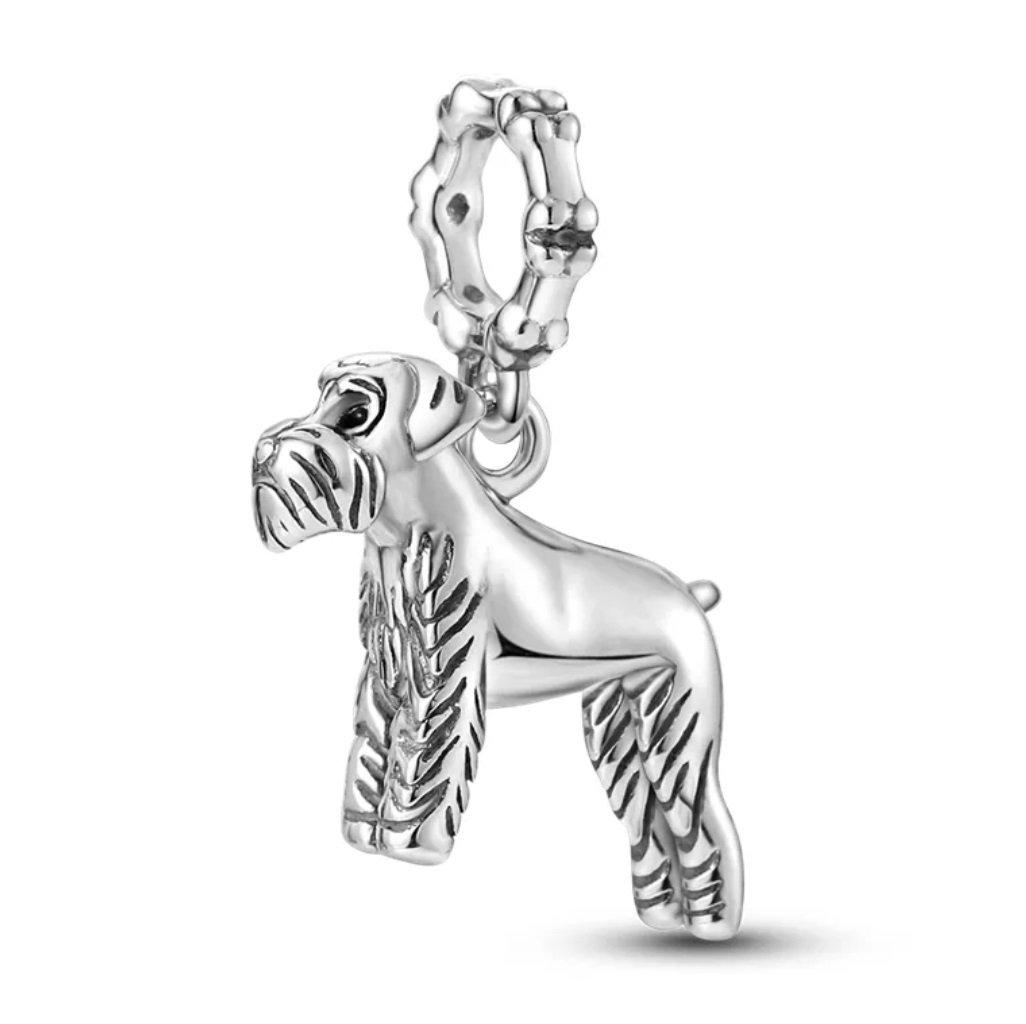 Zawieszka SREBRO 925 Charms koralik do PANDORA Pies Sznaucer