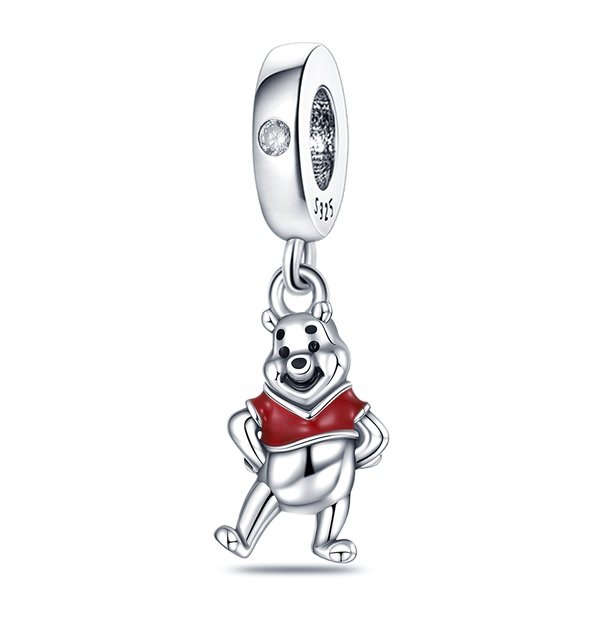 Zawieszka SREBRO 925 Charms koralik do PANDORA Kubuś Puchatek
