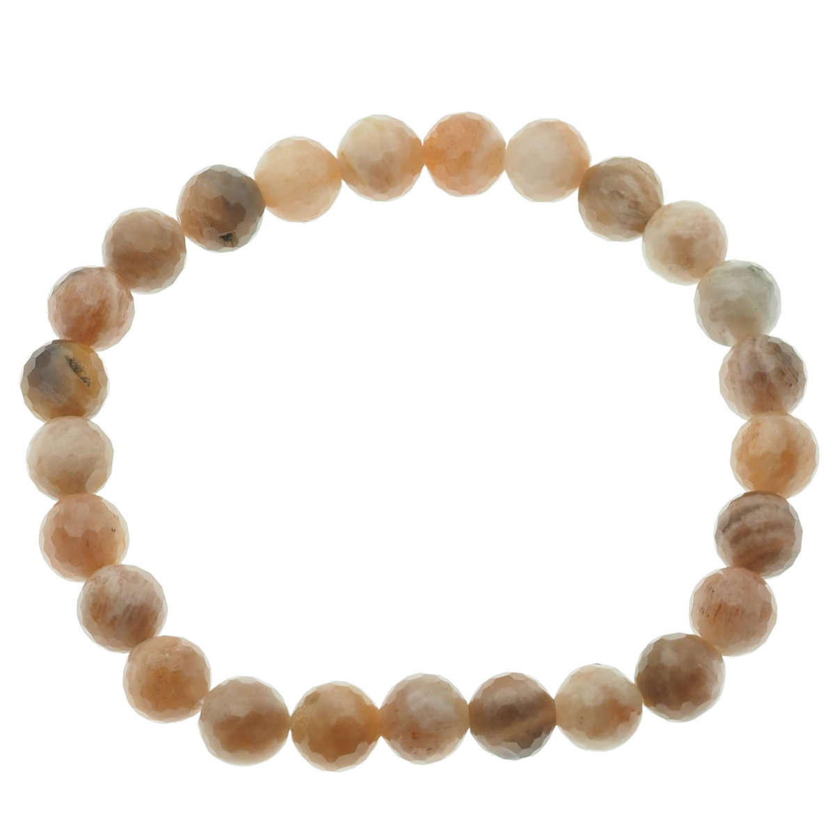 Skorulski Jewellery, Bransoletka 19 cm, fasetowany Kamień Słoneczny kulki 8mm