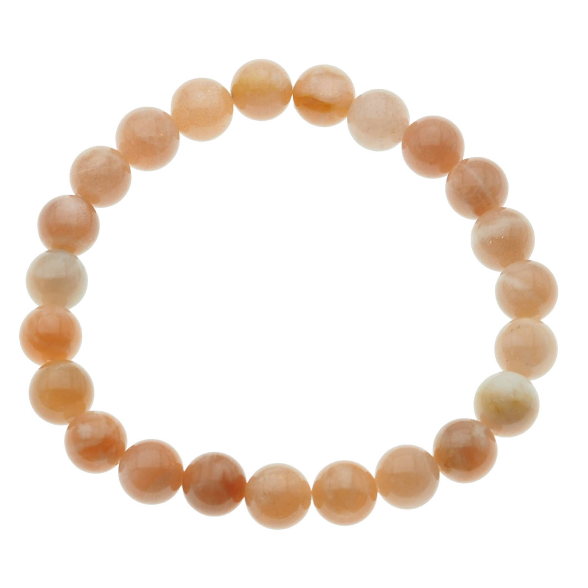 Skorulski Jewellery, Bransoletka 19 cm na gumce, Kamień Słoneczny kulki 8 mm