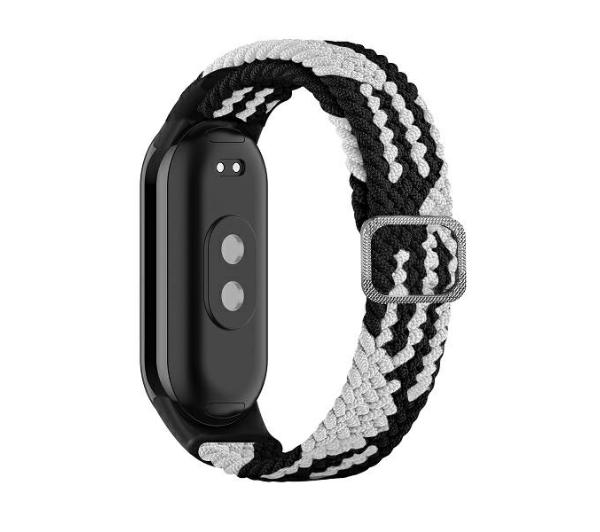 Beline do Mi Band 8 Textile (czarno-biały)