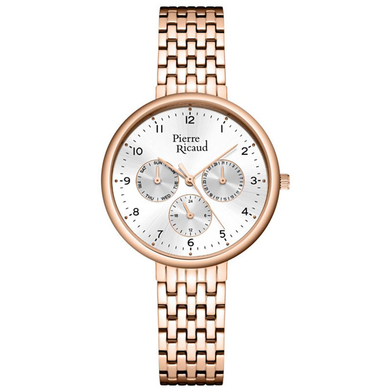 Zegarek Damski Pierre Ricaud P22089.9123QF różowe złoto