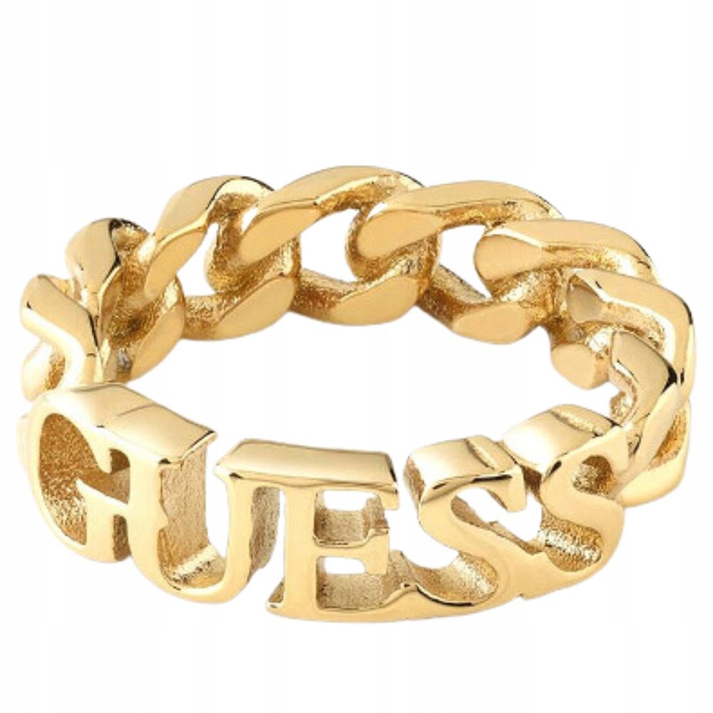 Pierścionek GUESS napis guess r.14