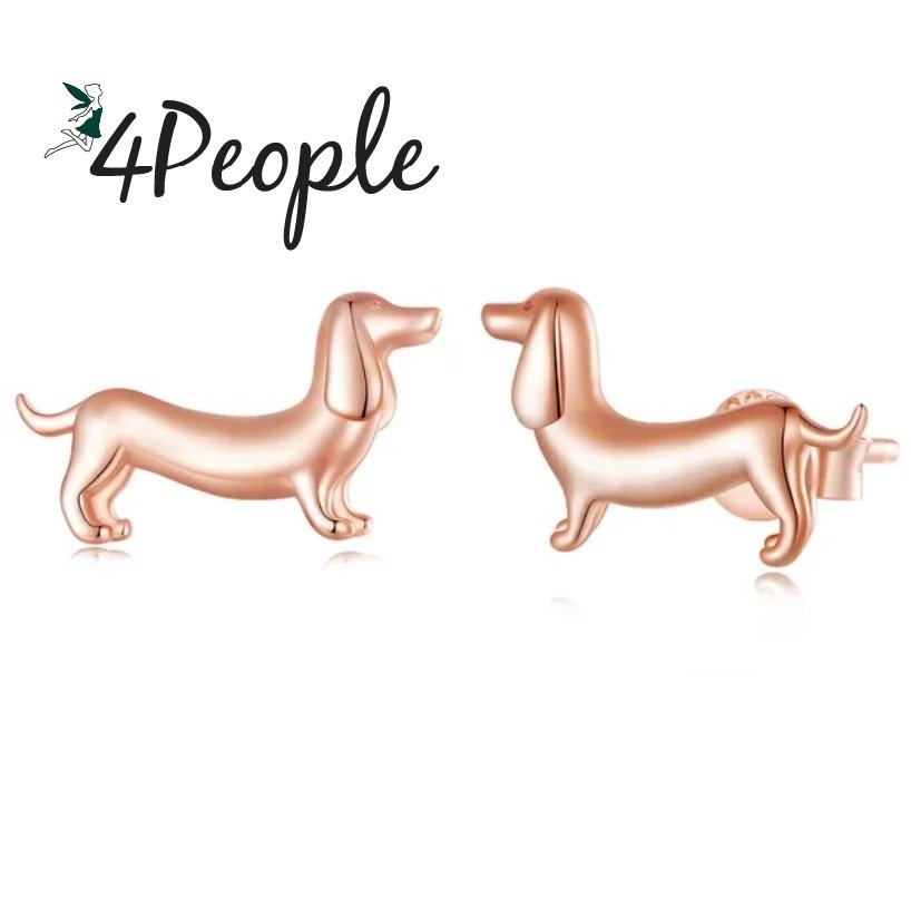 Kolczyki srebrne jamnik piesek york szczeniak srebro925