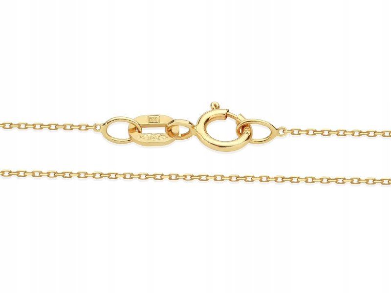 Kobiecy Złoty Łańcuszek 333 Ankier Anker Chrzest